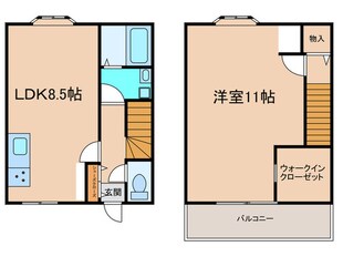 サニーハイツ吉川の物件間取画像